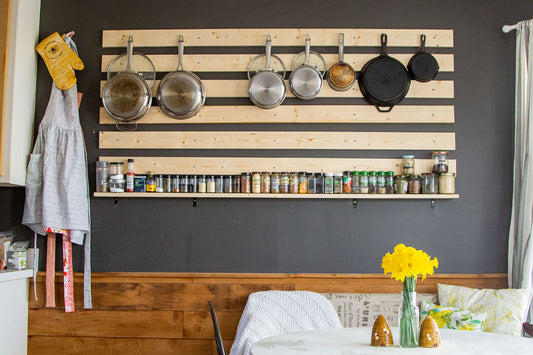 Kitchen Update: Pan + Spice Wall