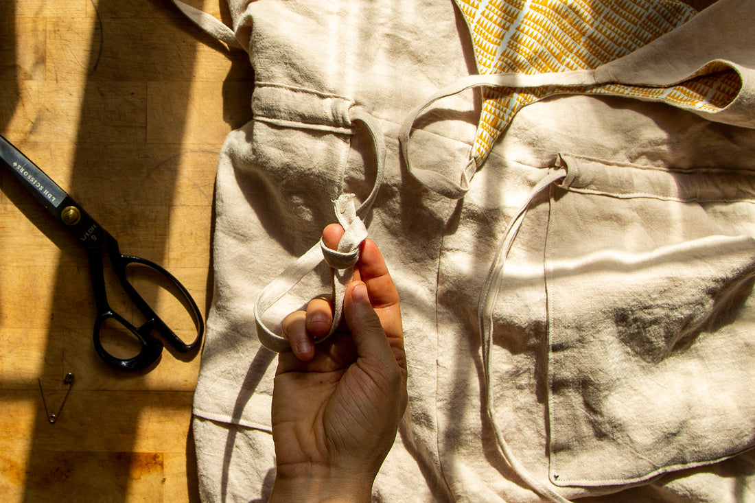 Low Back Olive Sewalong - Part 7 - Waist Ties + Casing