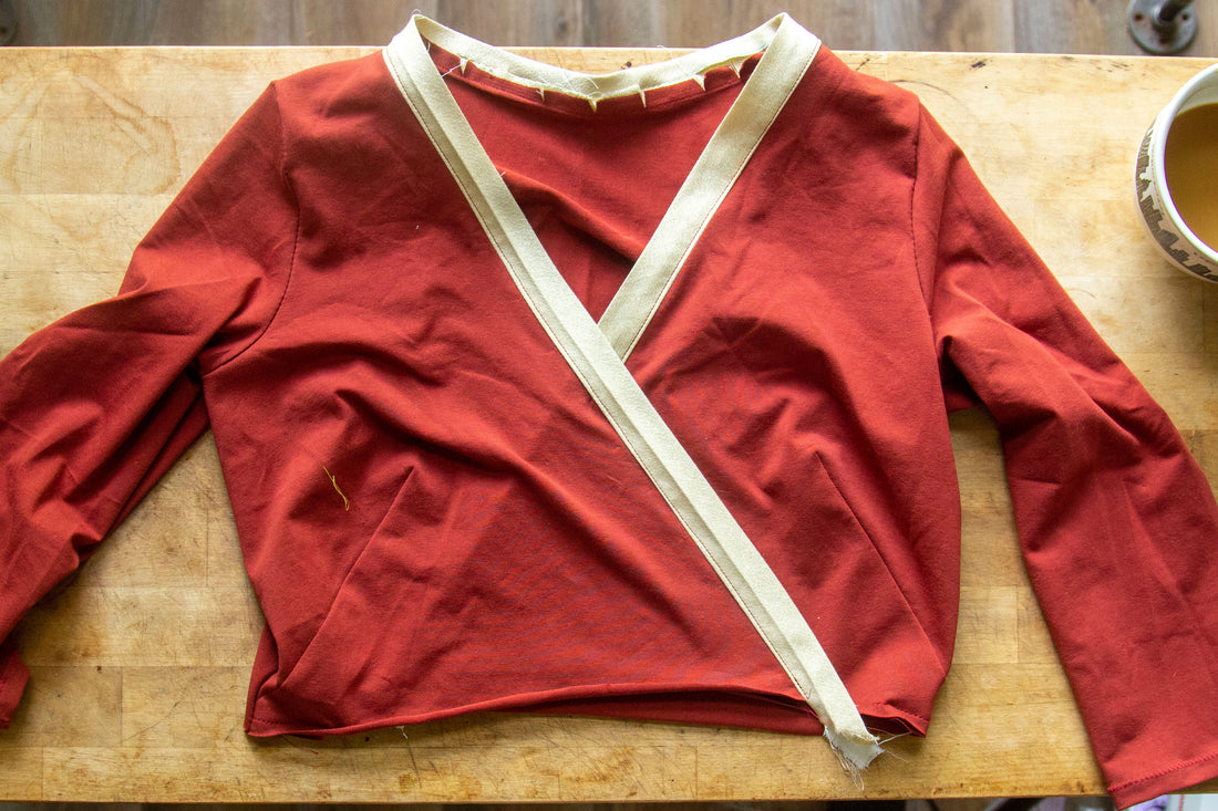 Part 3 - Tea Length Dress - Assembling the Neckband