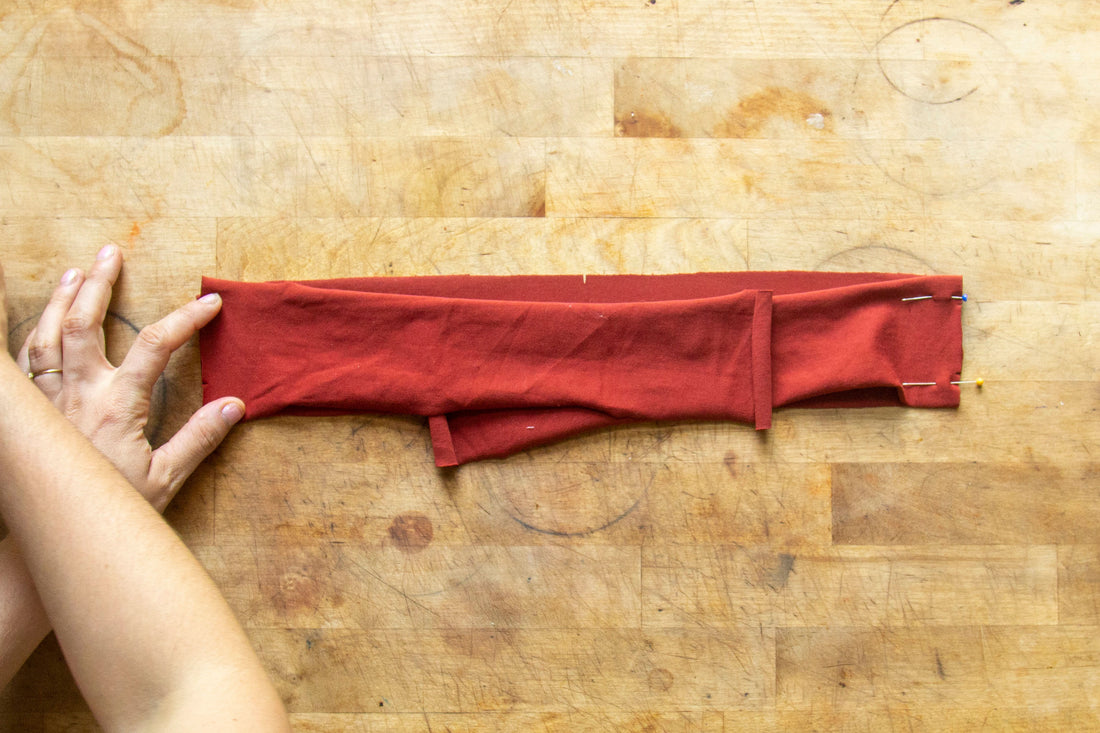 Part 4 - Tea Length Dress - Waistband + Ties