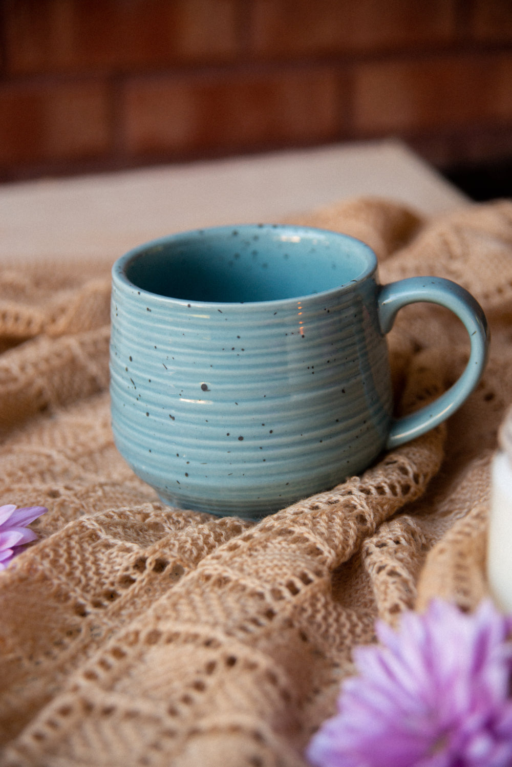 Blue Speckle Textured Mug