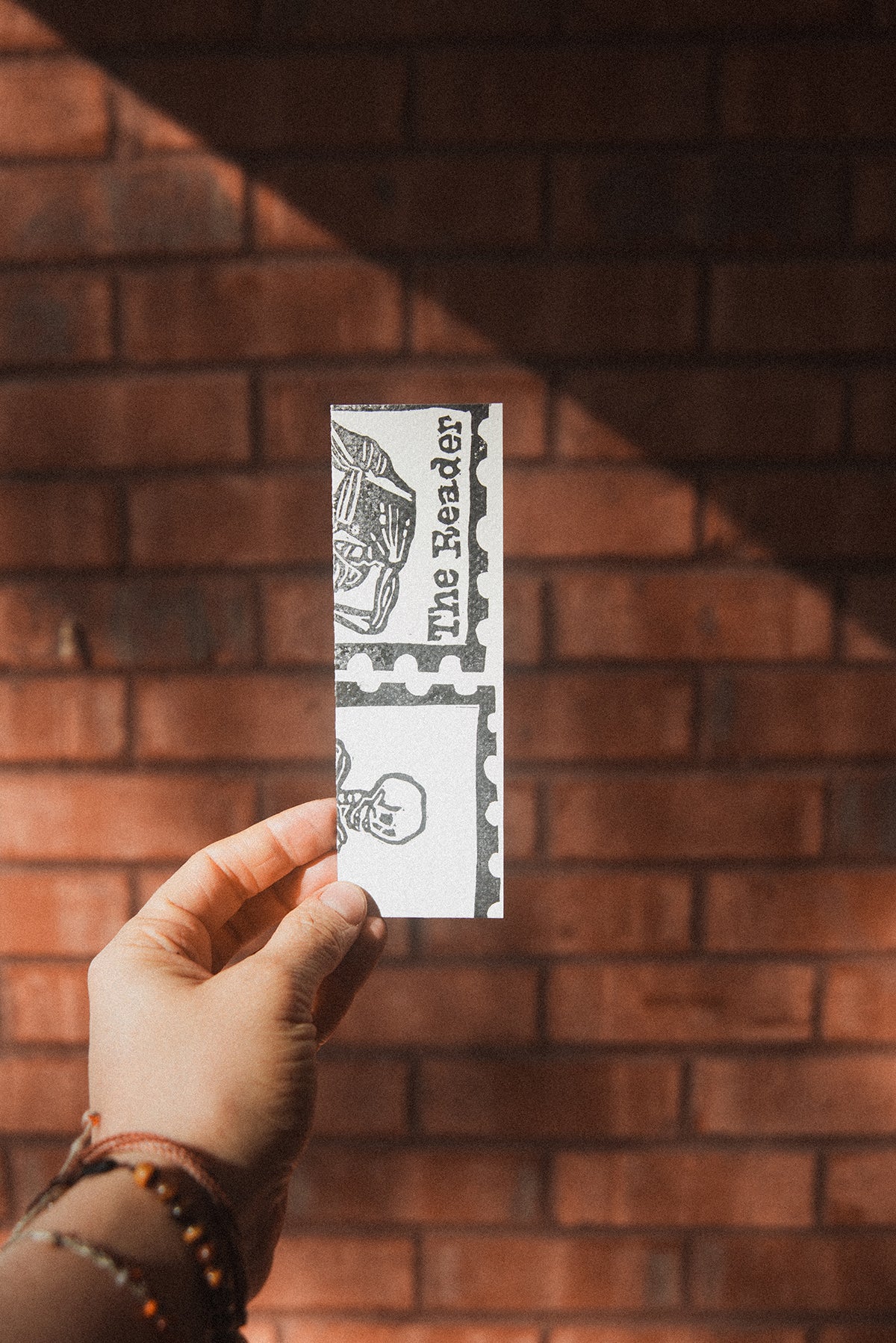 Handmade, Linocut Bookmarks: Halloween 2"x 6"