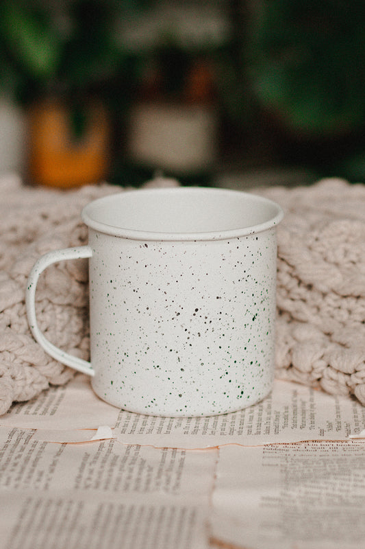 White Speckled Mug