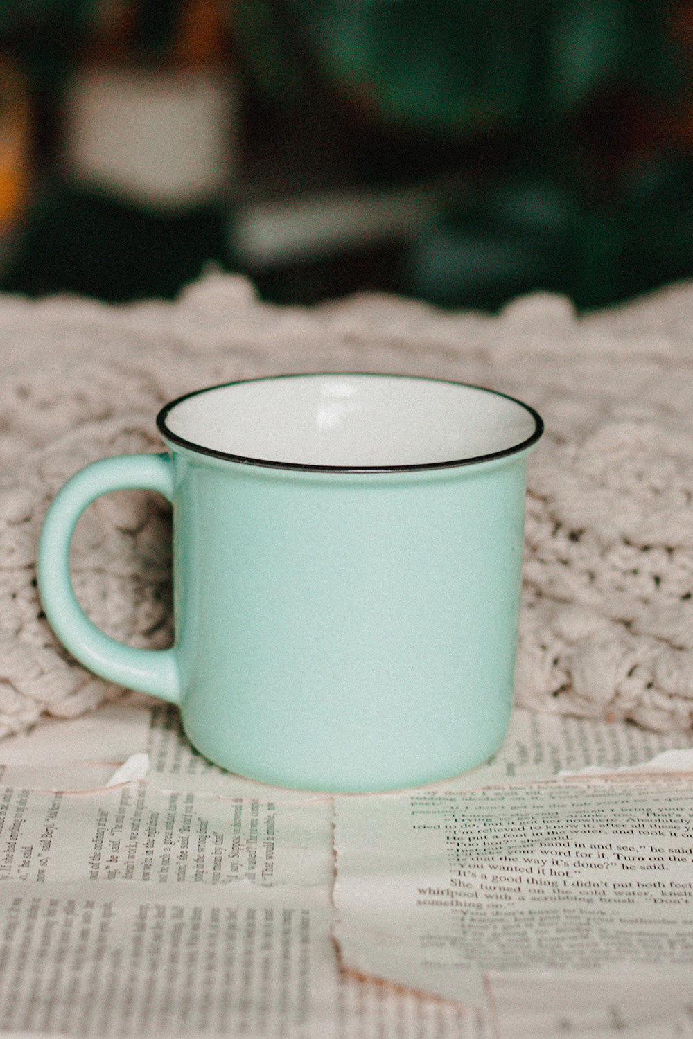 Aqua Campfire Style Mug