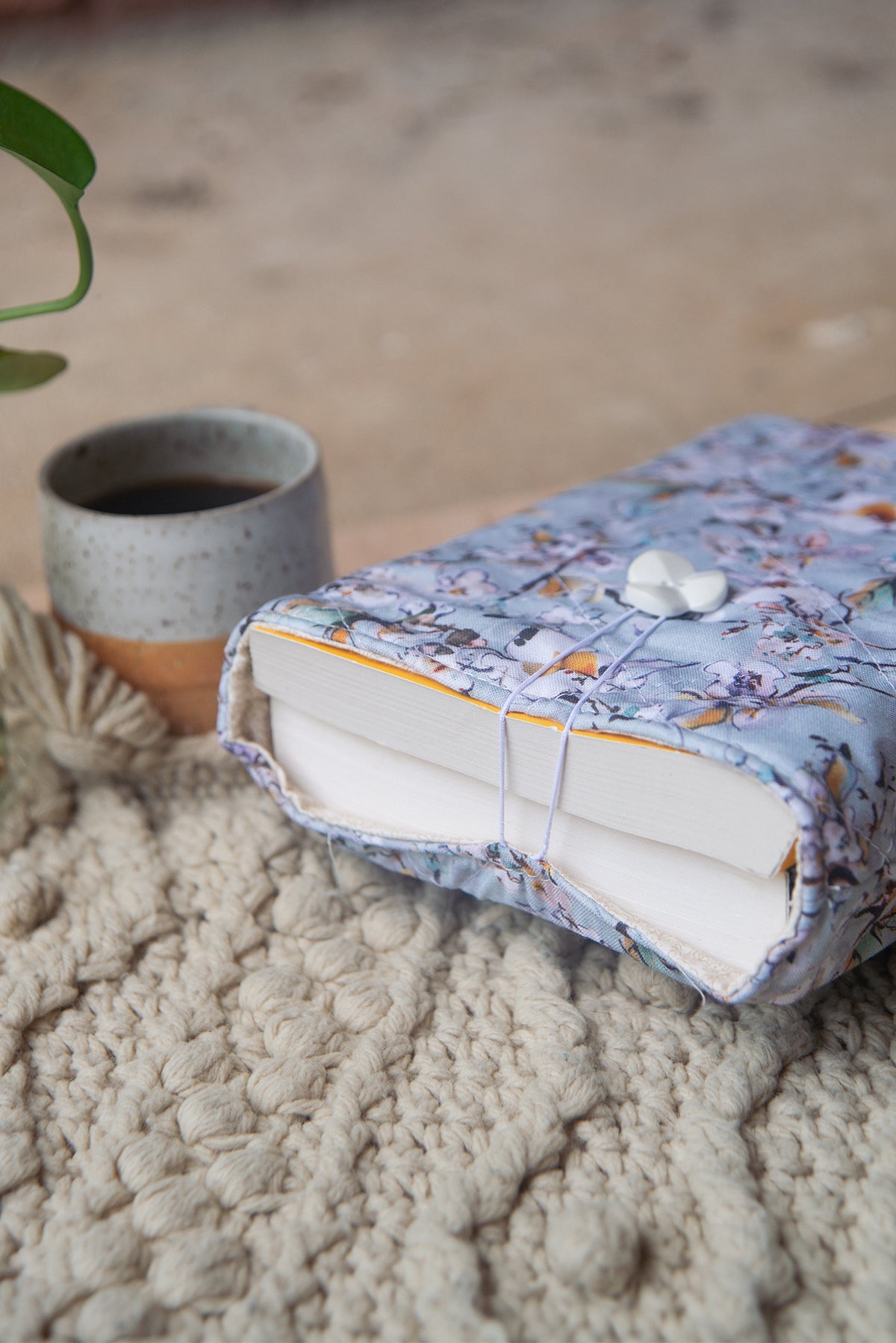 Blue Floral Book Sleeve
