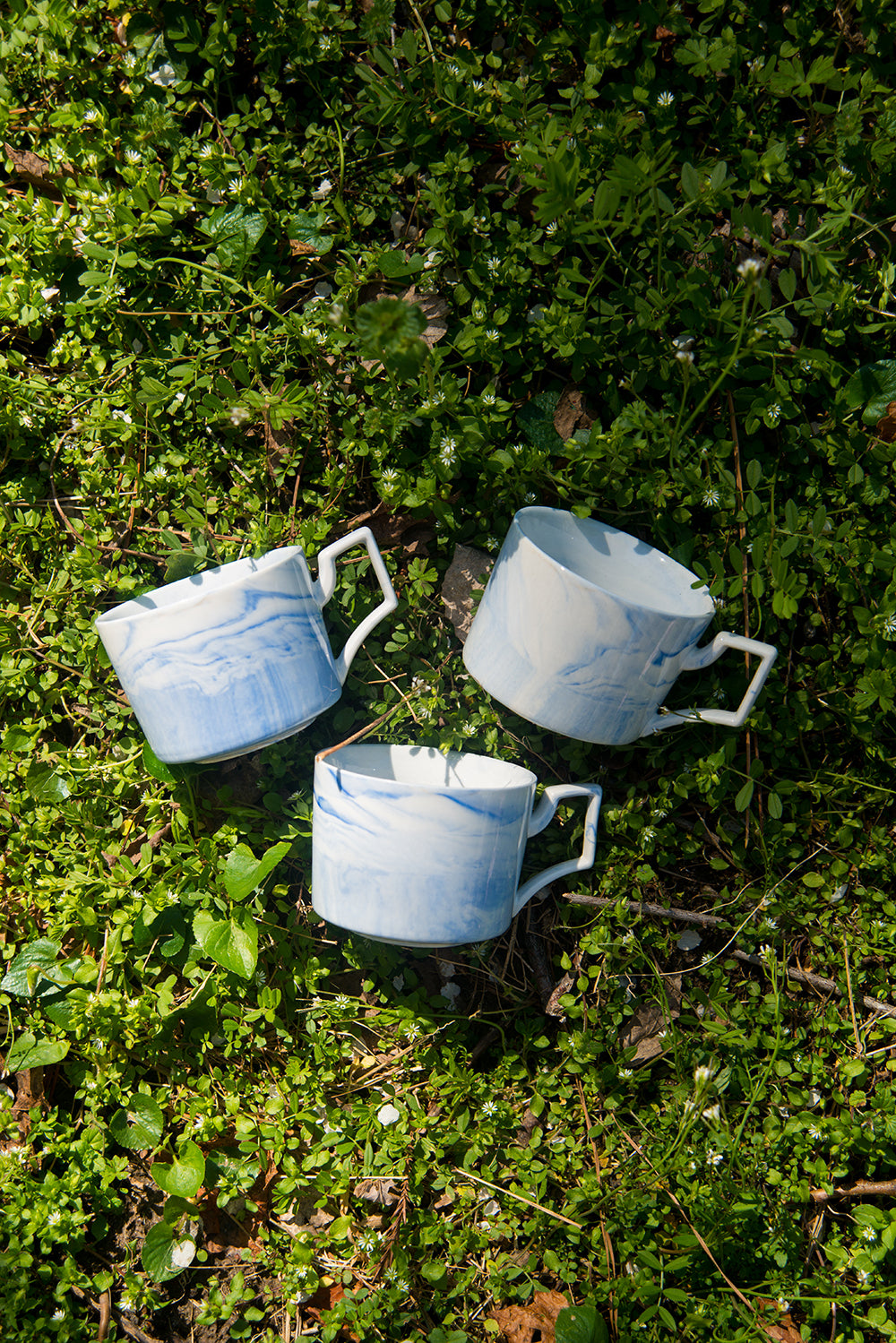 Blue Marble Teacups