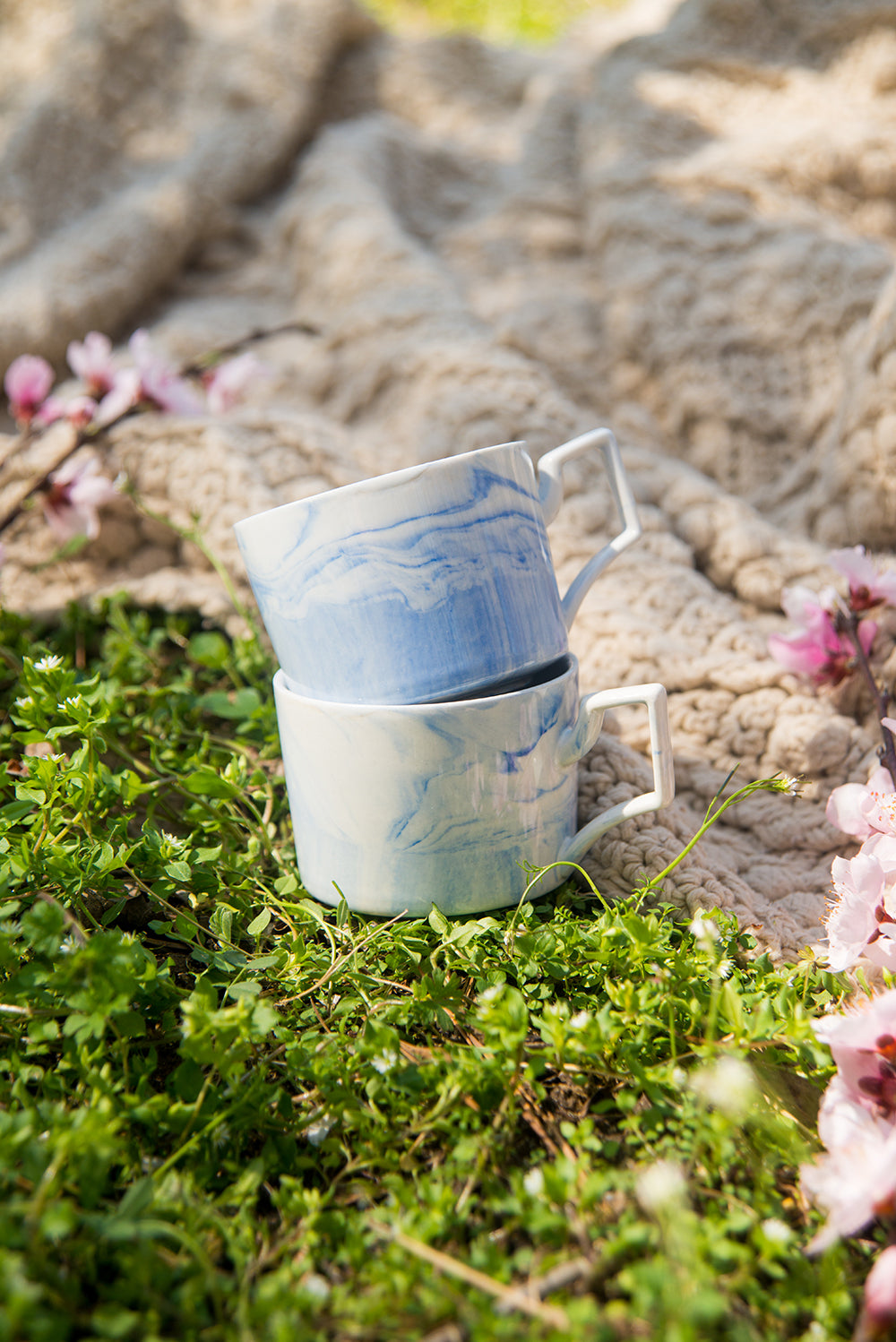 Blue Marble Teacups