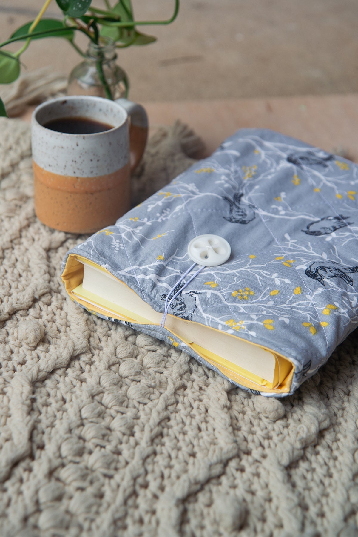 Grey Bird Book Sleeve