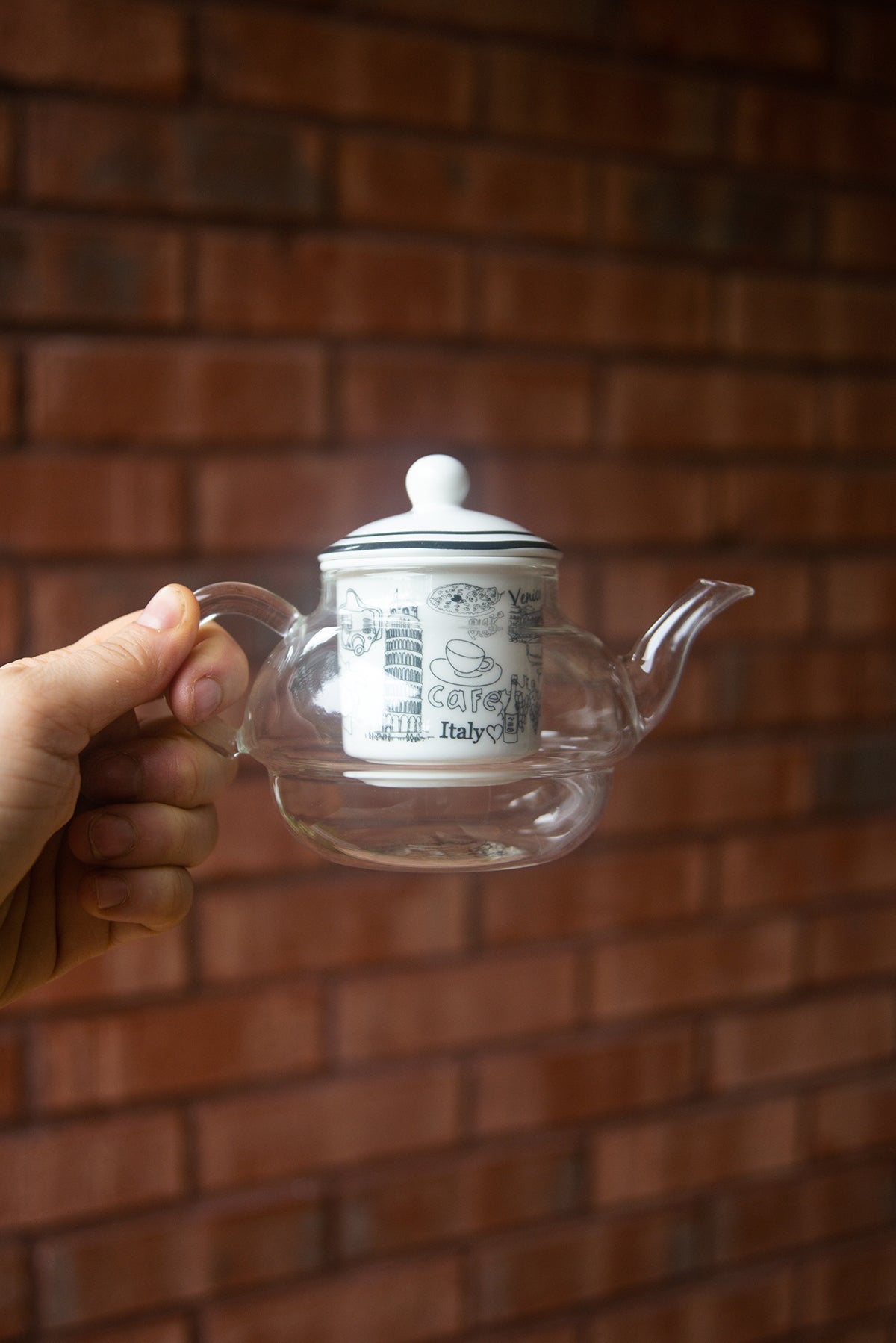 Graphic Italy Teapot and Cup Set