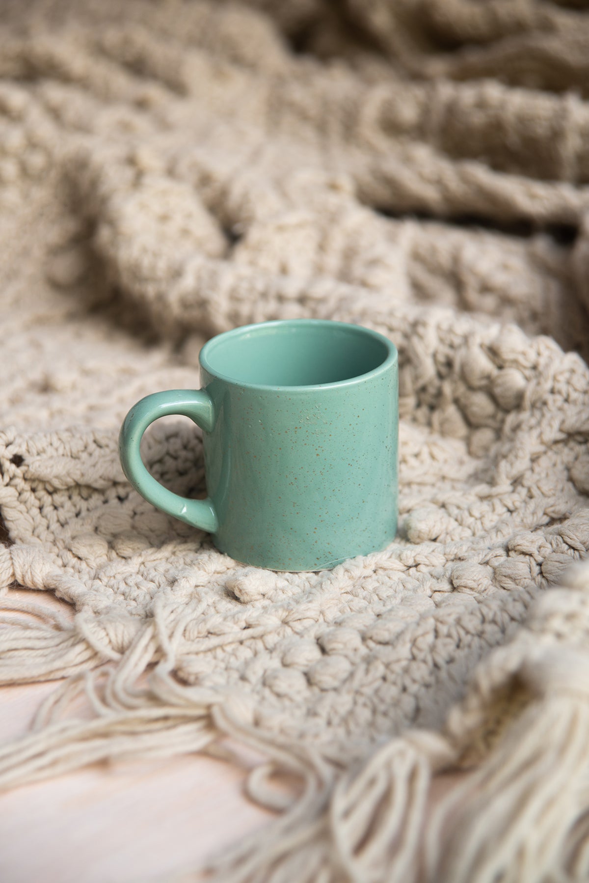 Gold Speckled Mint Mug