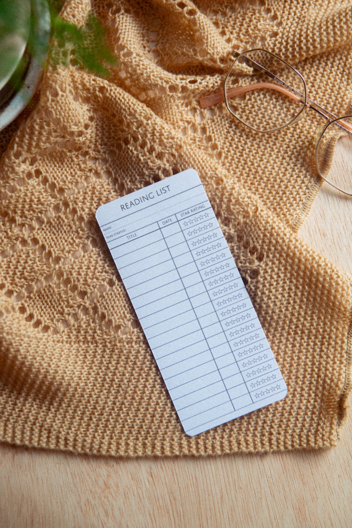 Reading Tracker Bookmarks: 2.75"x6"
