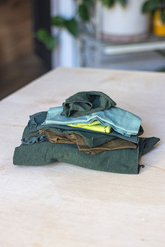 1.5 lbs Knit Scraps - Blues/Greens