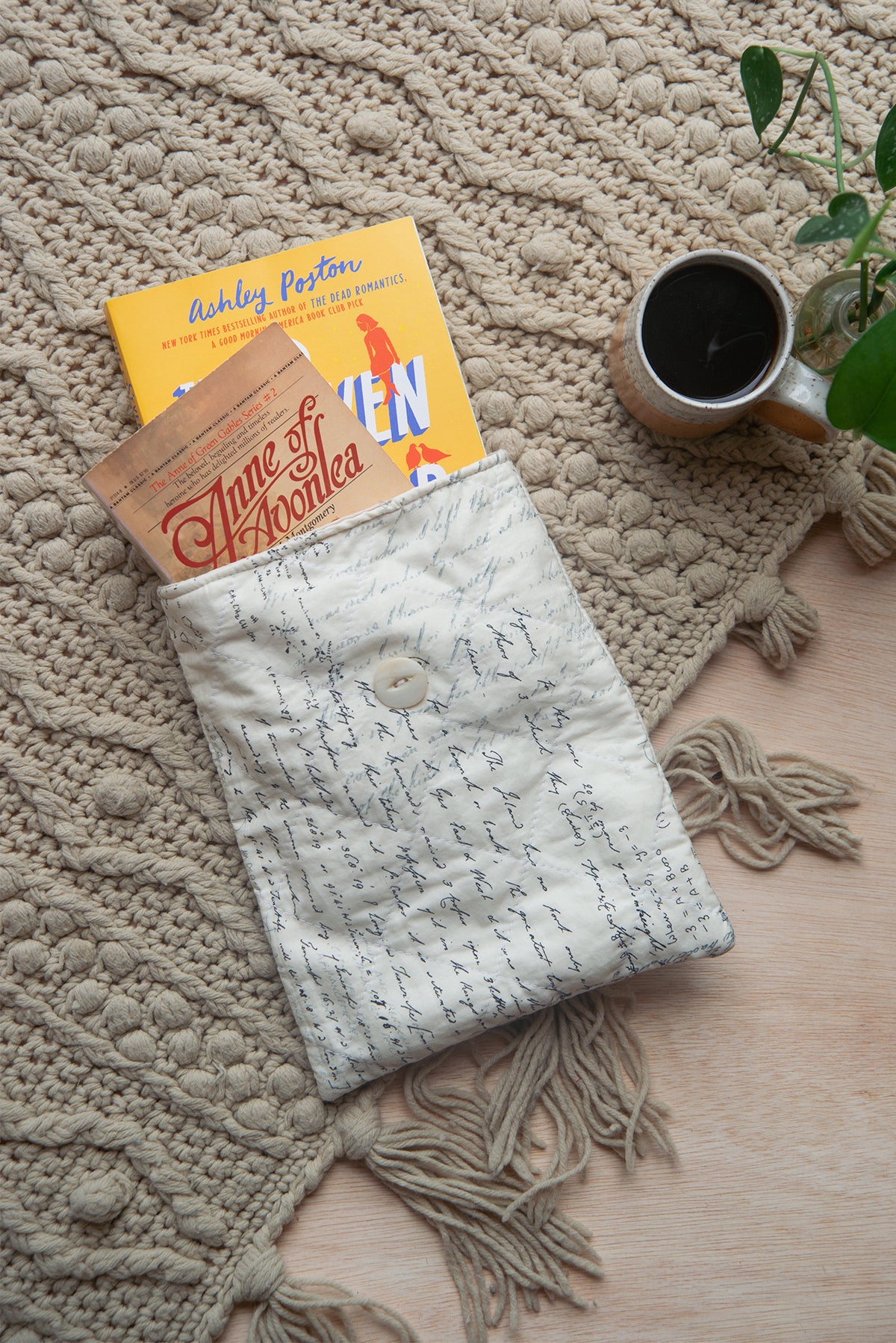 Scripted Text Book Sleeve