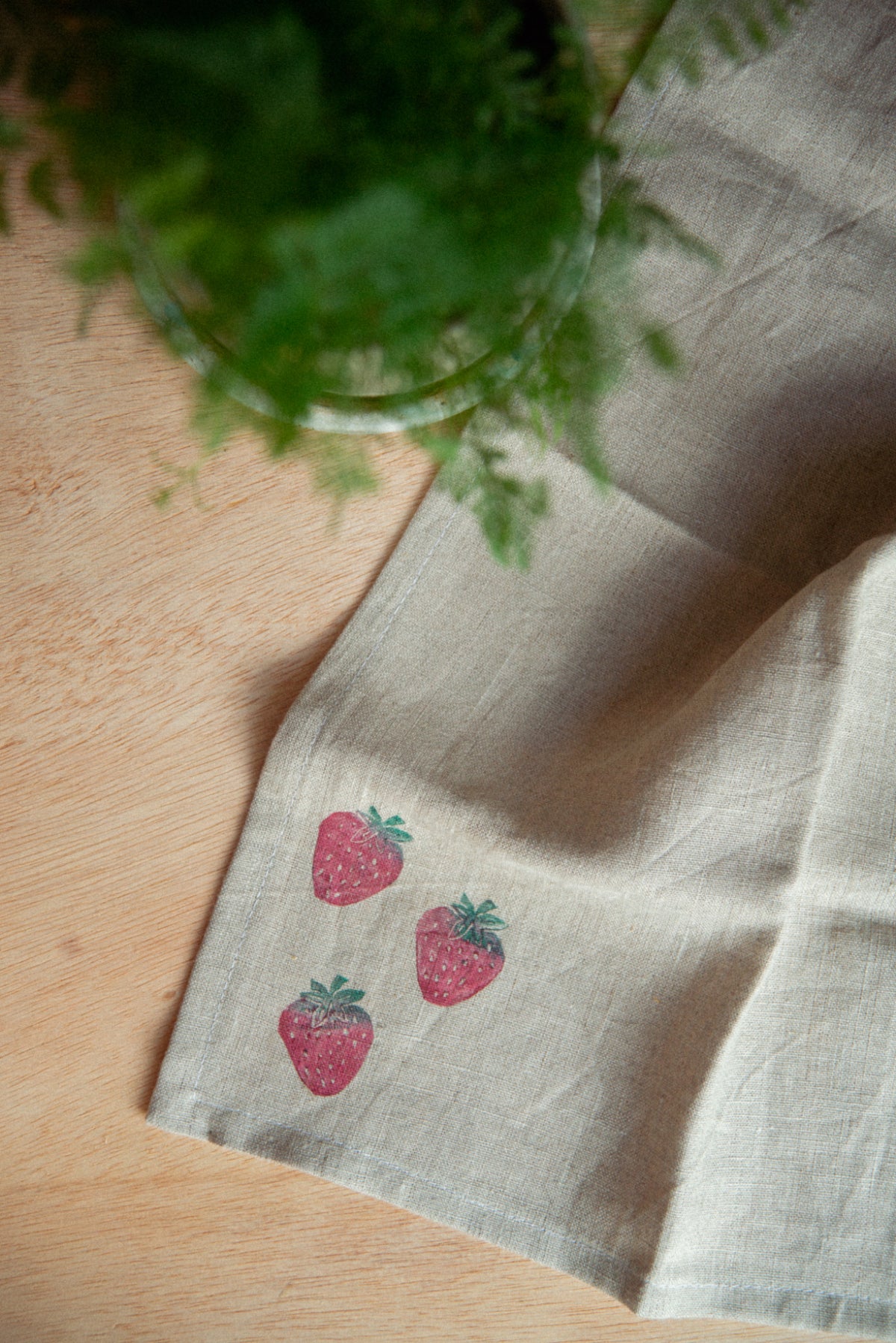 Block Printed Tea Towel
