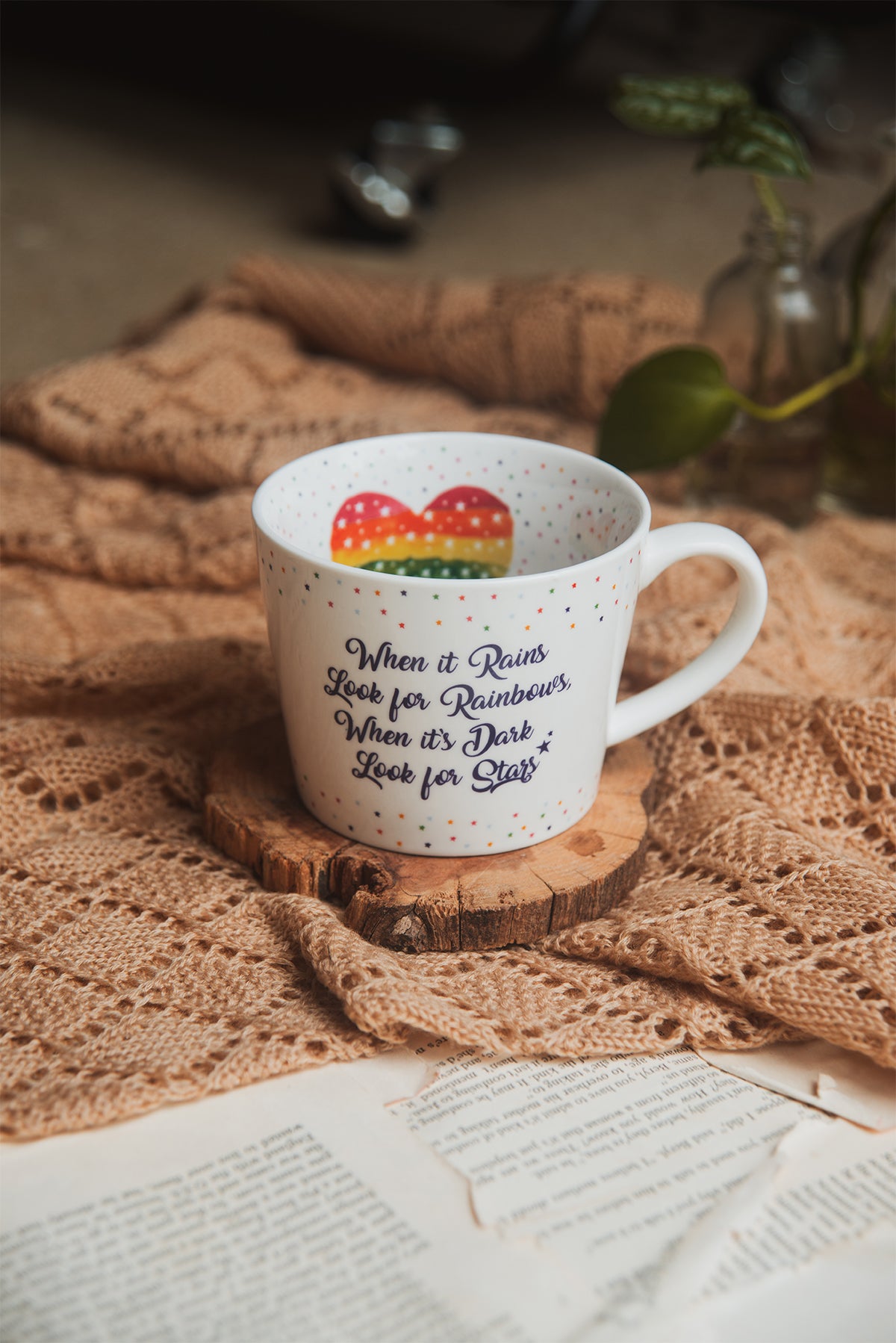 When it Rains Rainbow Mug