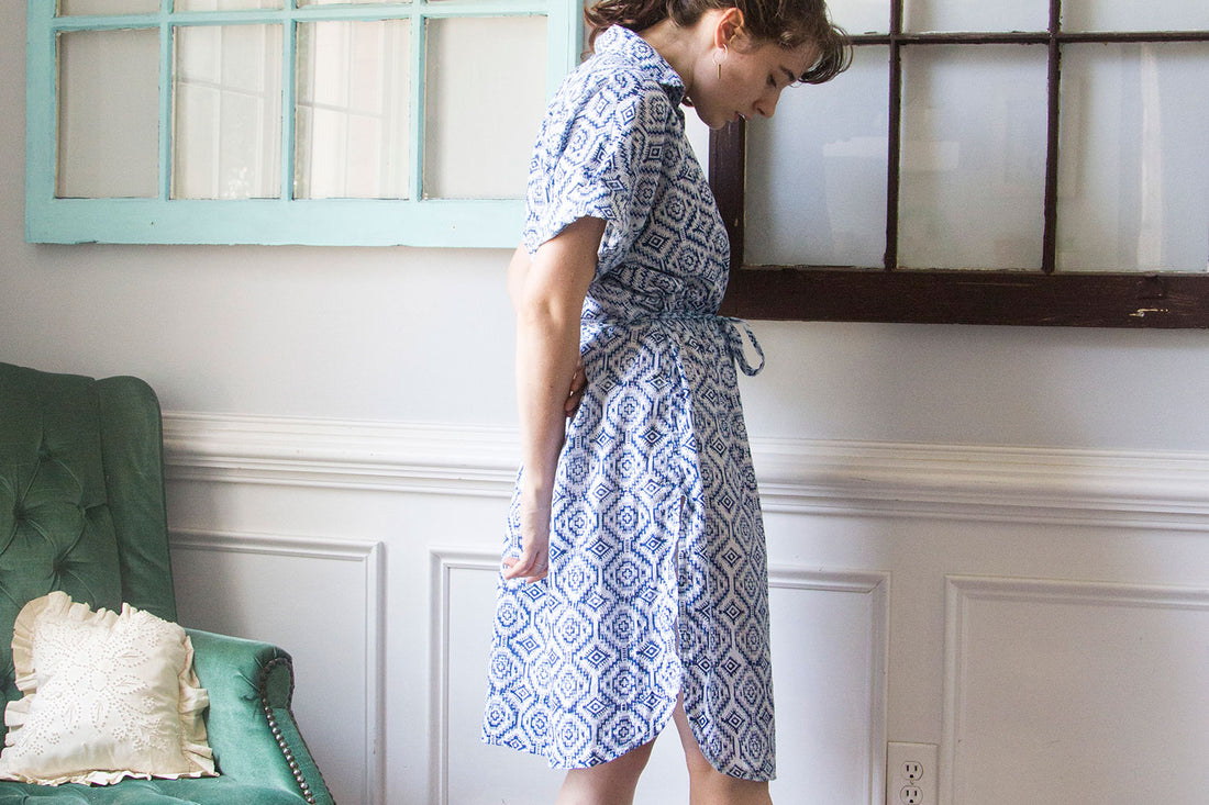 Fibers to Fabric: My Blockprinted Dress