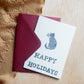 Handmade, Linocut Print Card: The Reader