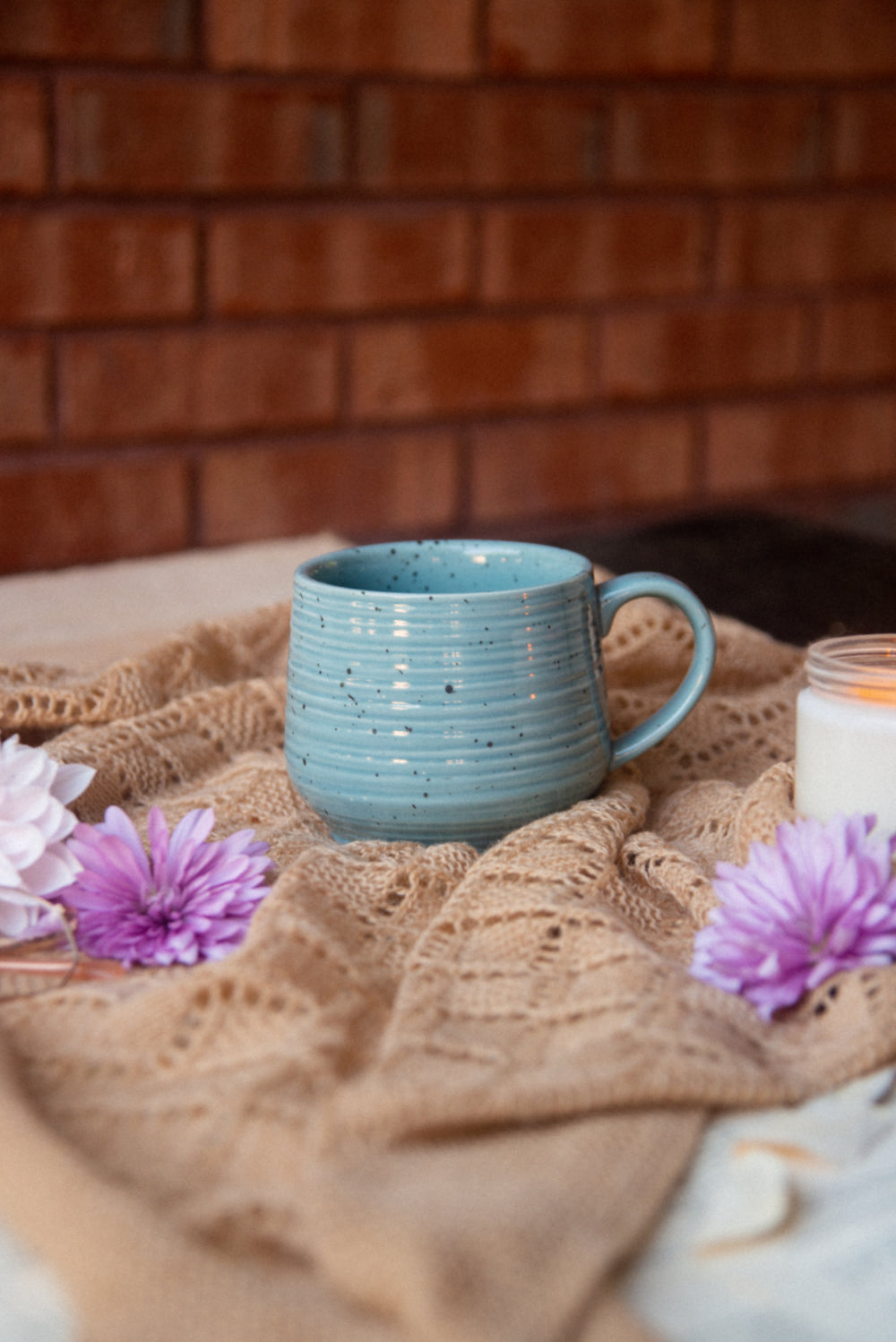 Blue Speckle Textured Mug