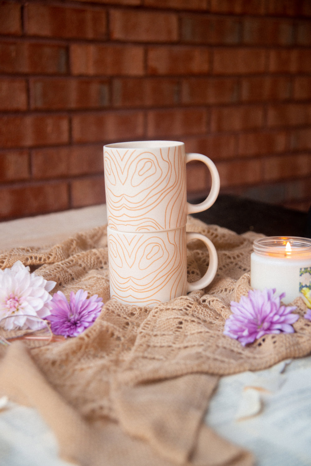 Cream Canyon Squiggle Mug