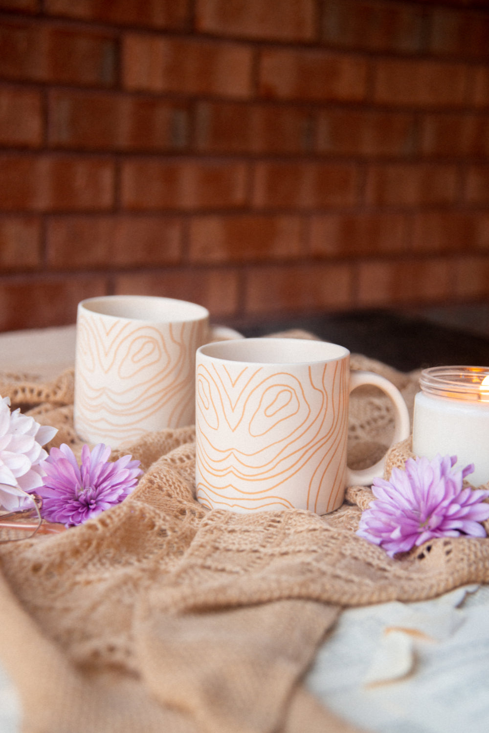 Cream Canyon Squiggle Mug