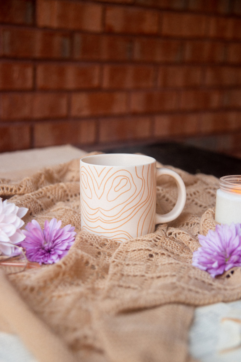 Cream Canyon Squiggle Mug