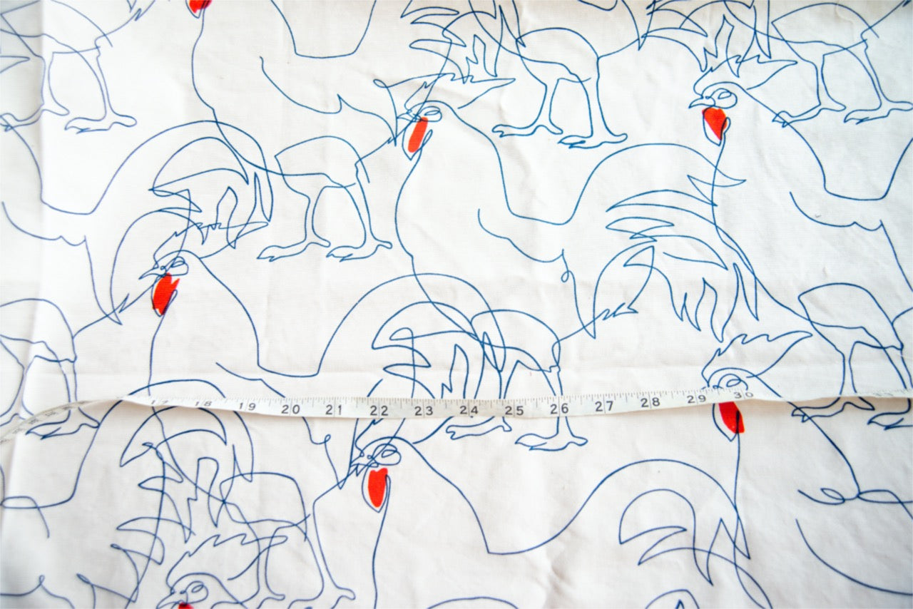 Cotton Canvas - Alexander Henry Chicken Print