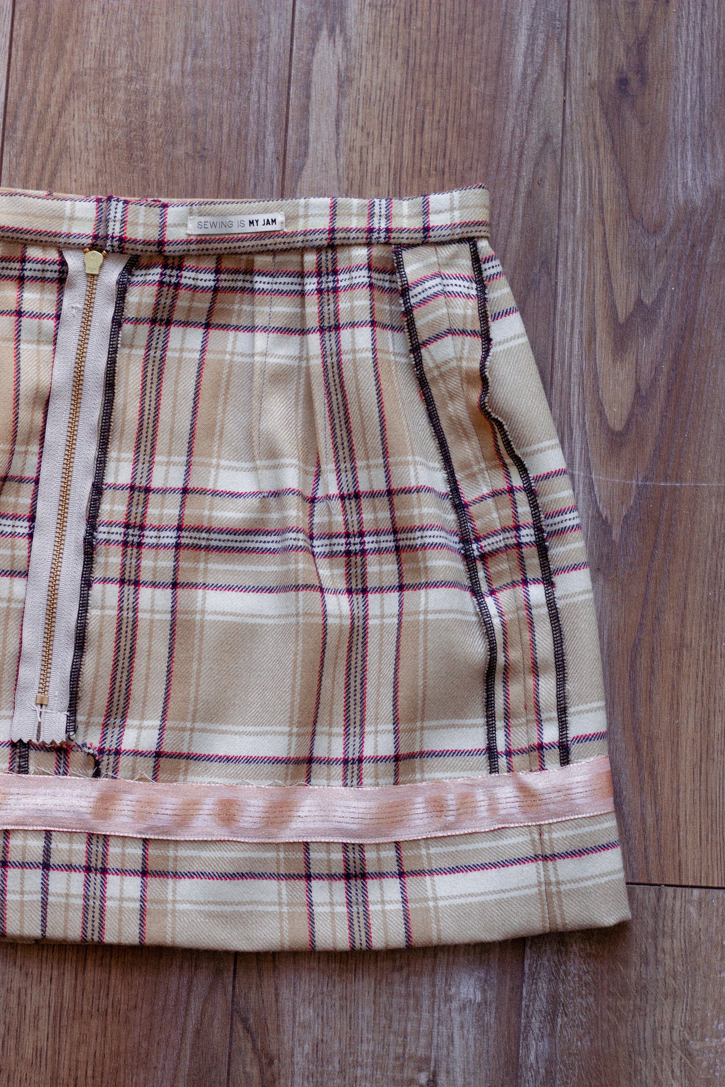 Tartan Wool Mini Skirt