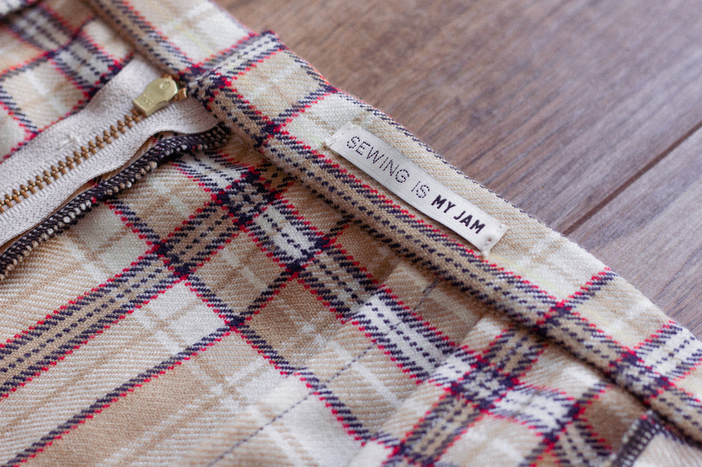 Tartan Wool Mini Skirt