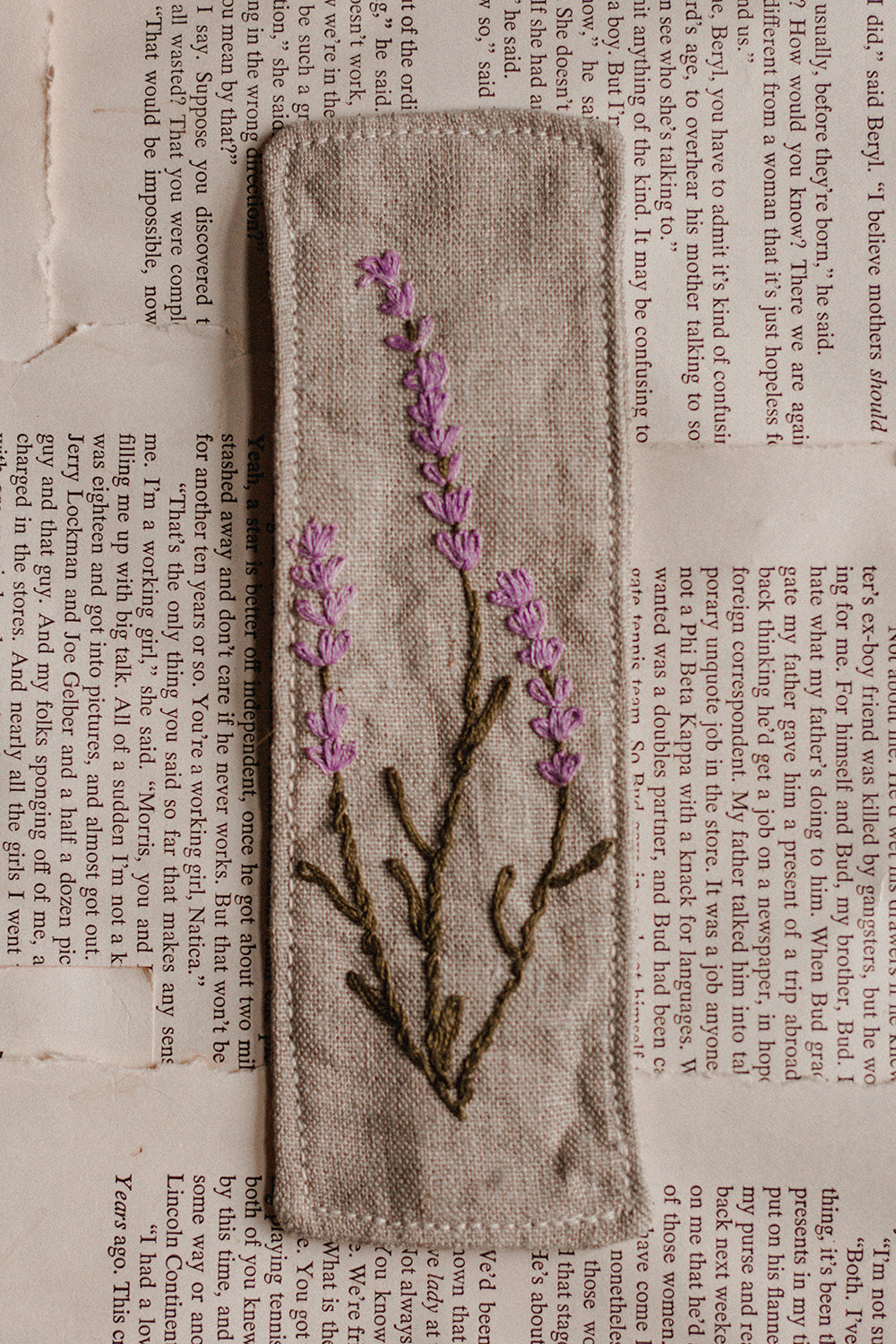 Embroidered Bookmark