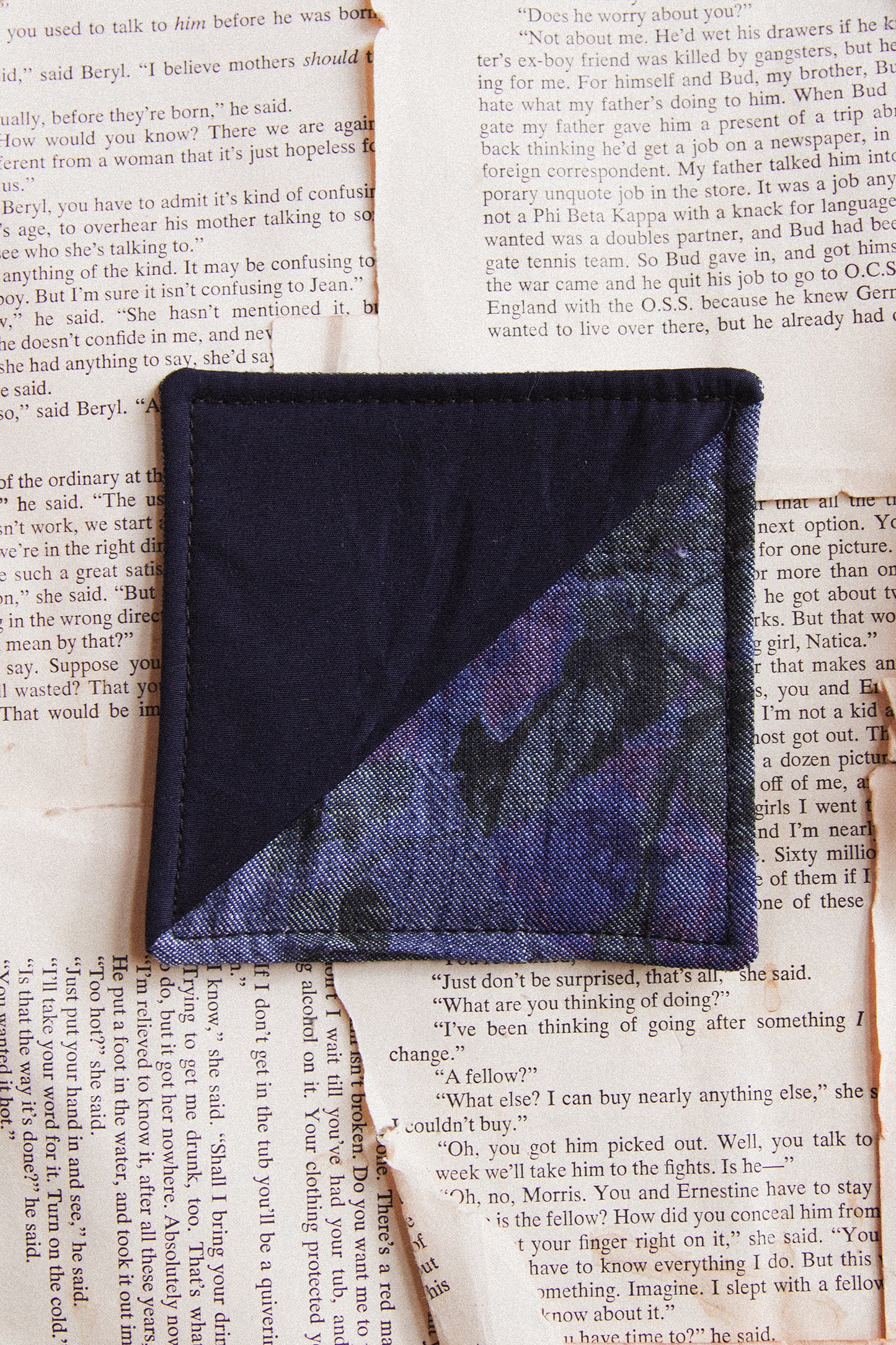 Fabric Bookmark/ Coaster Combo