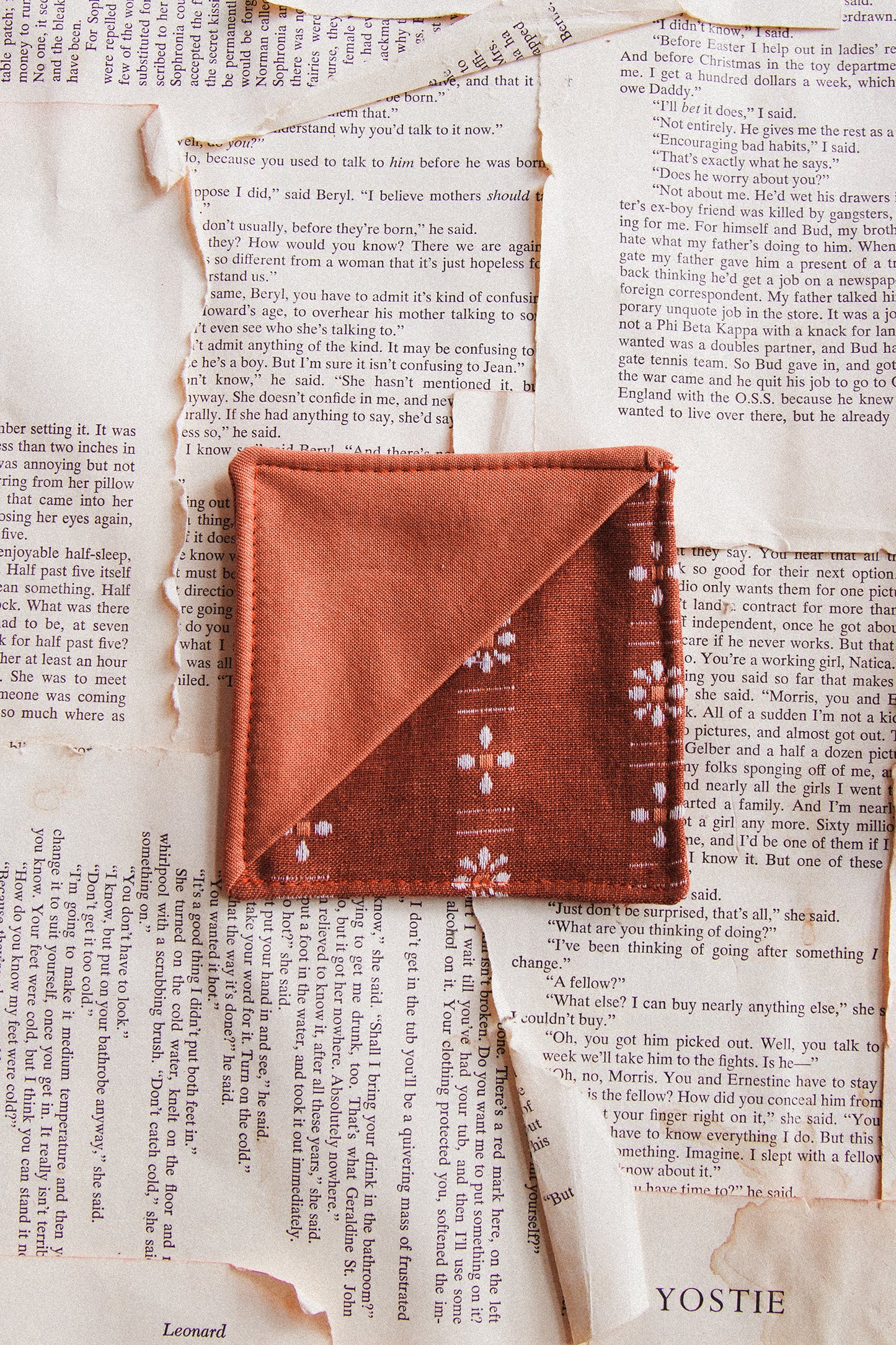 Fabric Bookmark/ Coaster Combo