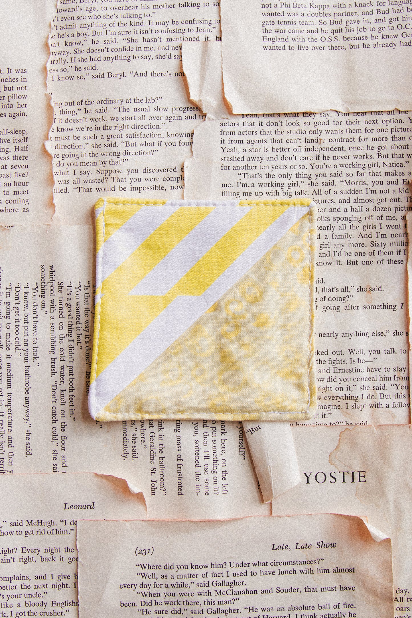 Fabric Bookmark/ Coaster Combo