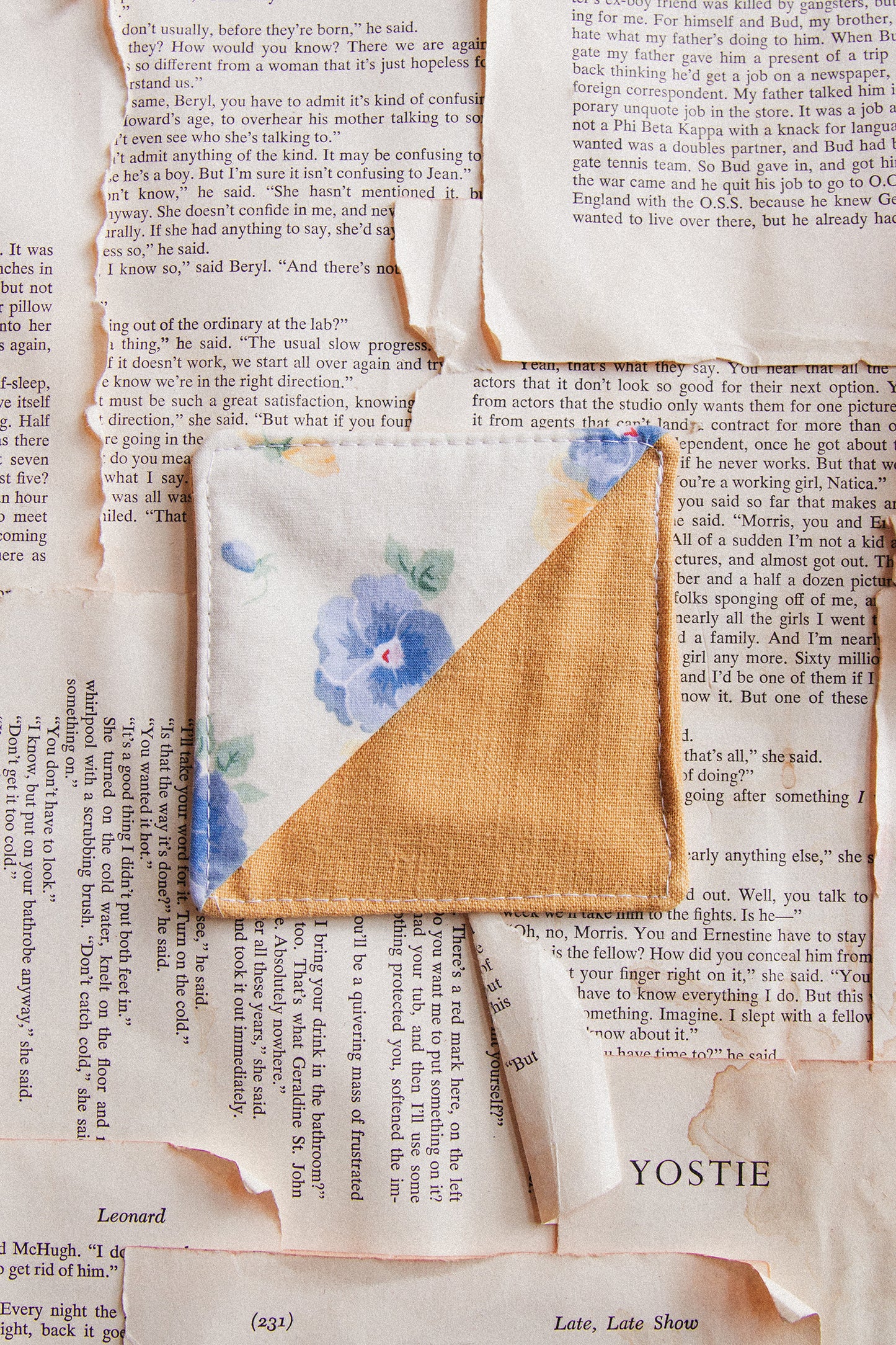 Fabric Bookmark/ Coaster Combo