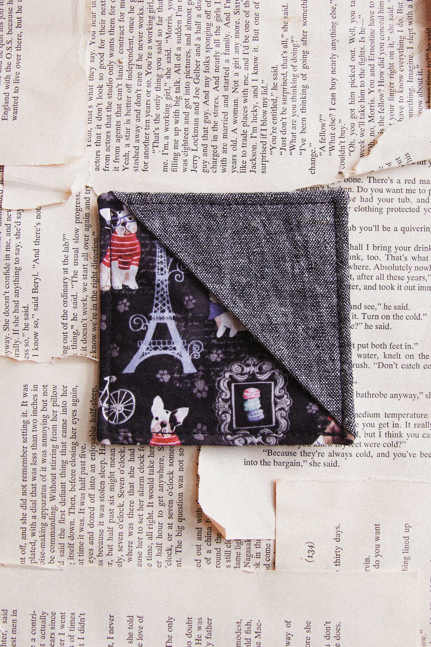 Fabric Bookmark/ Coaster Combo