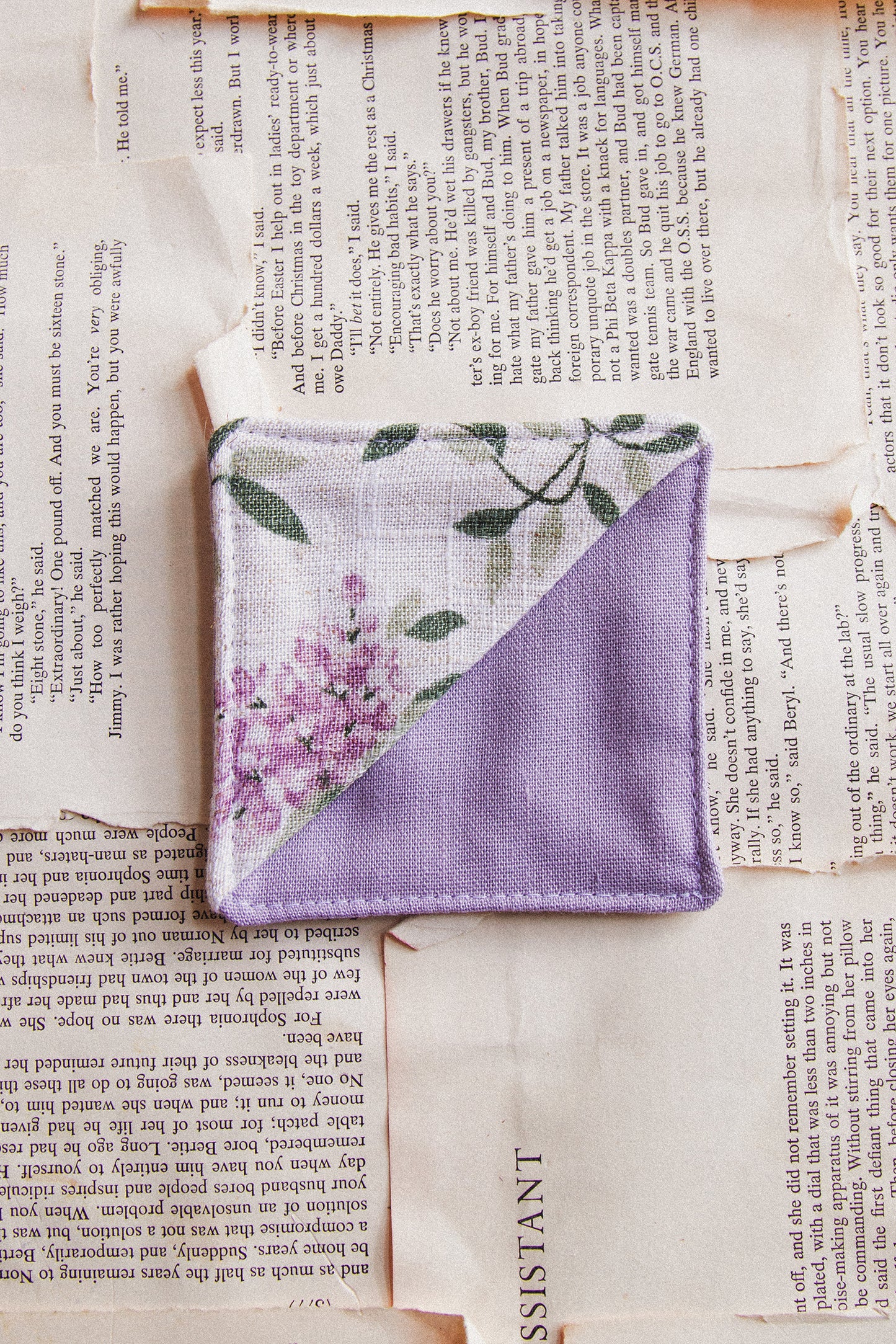 Fabric Bookmark/ Coaster Combo