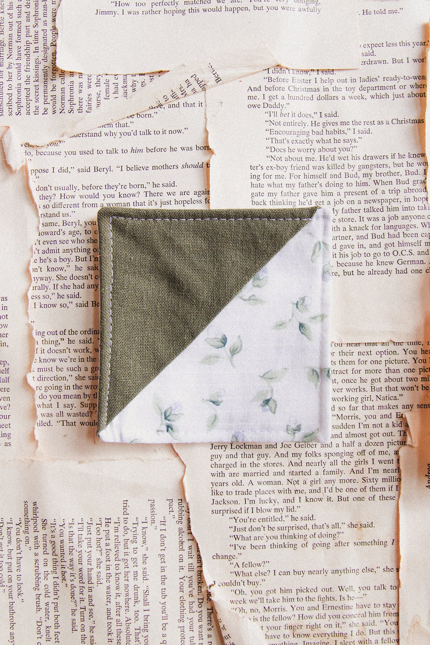 Fabric Bookmark/ Coaster Combo