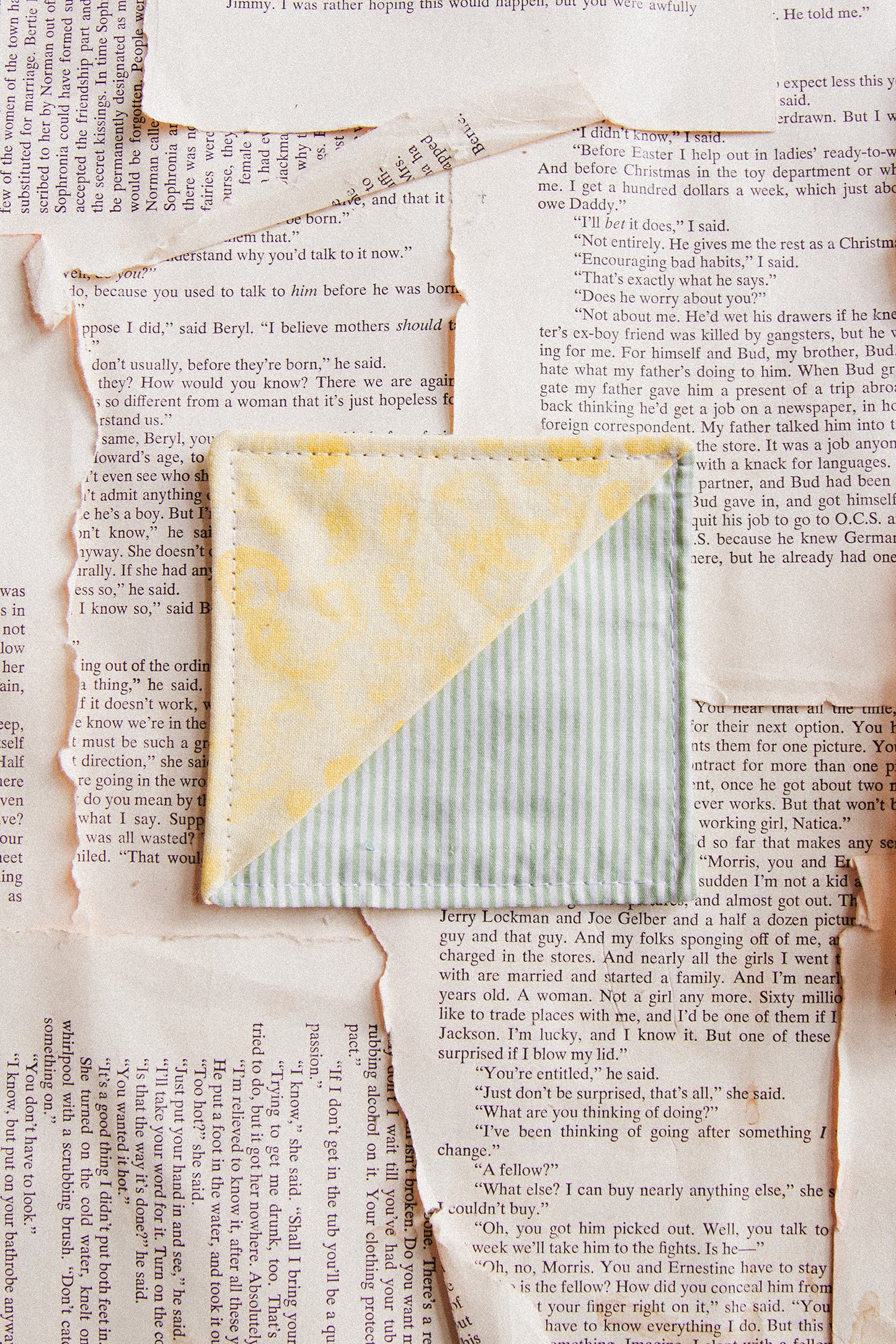 Fabric Bookmark/ Coaster Combo