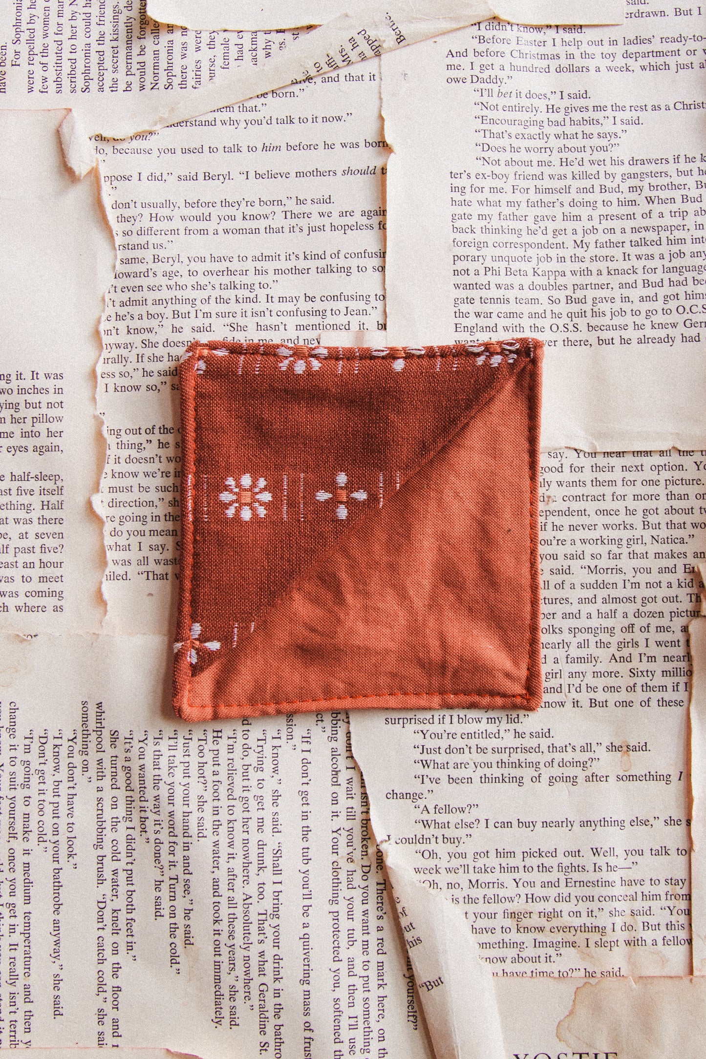 Fabric Bookmark/ Coaster Combo