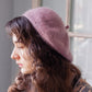 Hand Knit Blush Wool Beret