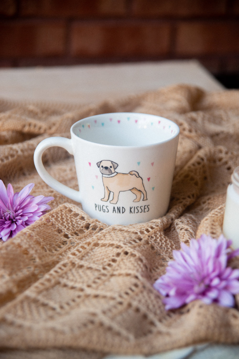 Pugs + Kisses Mug