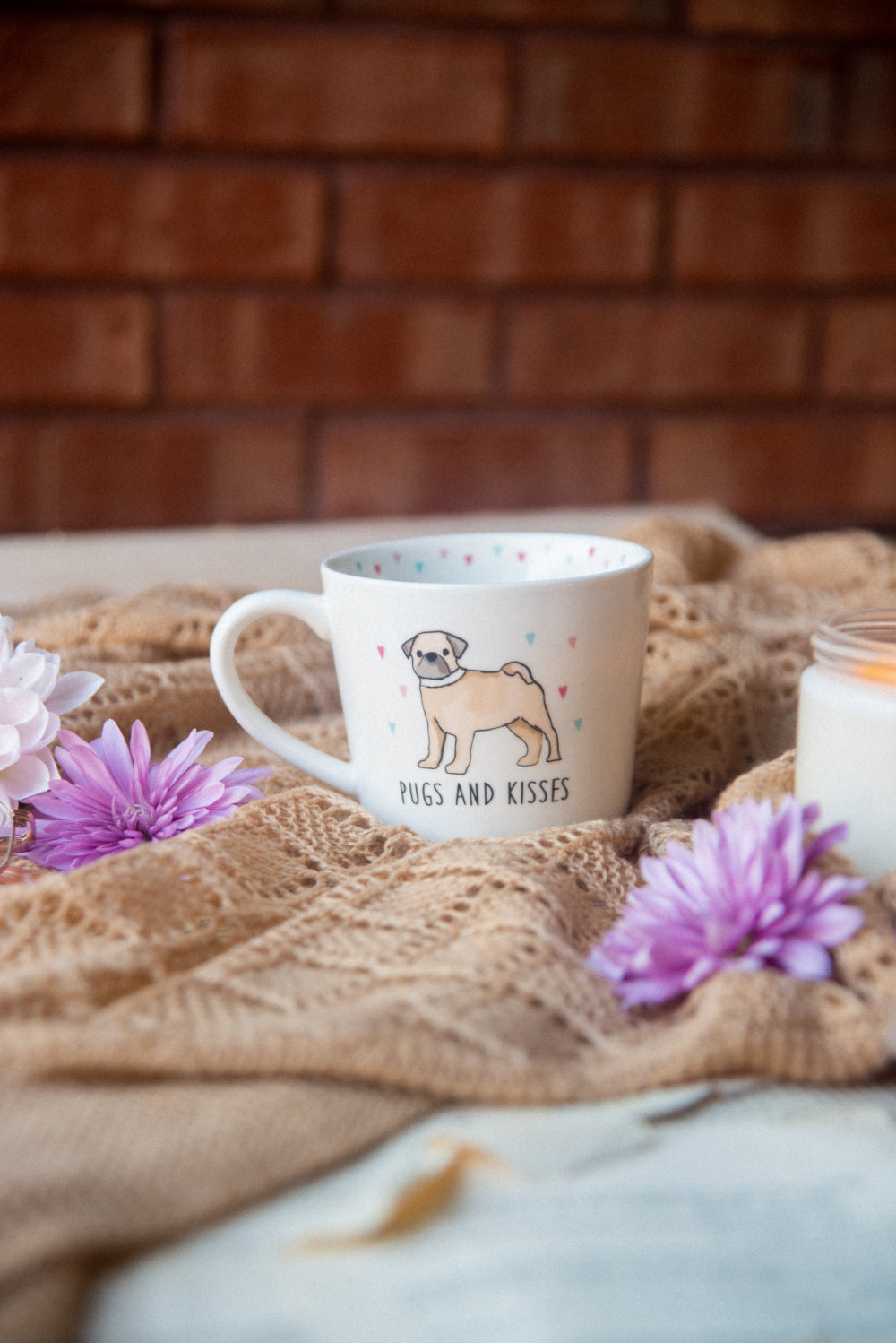 Pugs + Kisses Mug