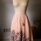 Pink Embroidered Anthropologie Skirt - Size 4