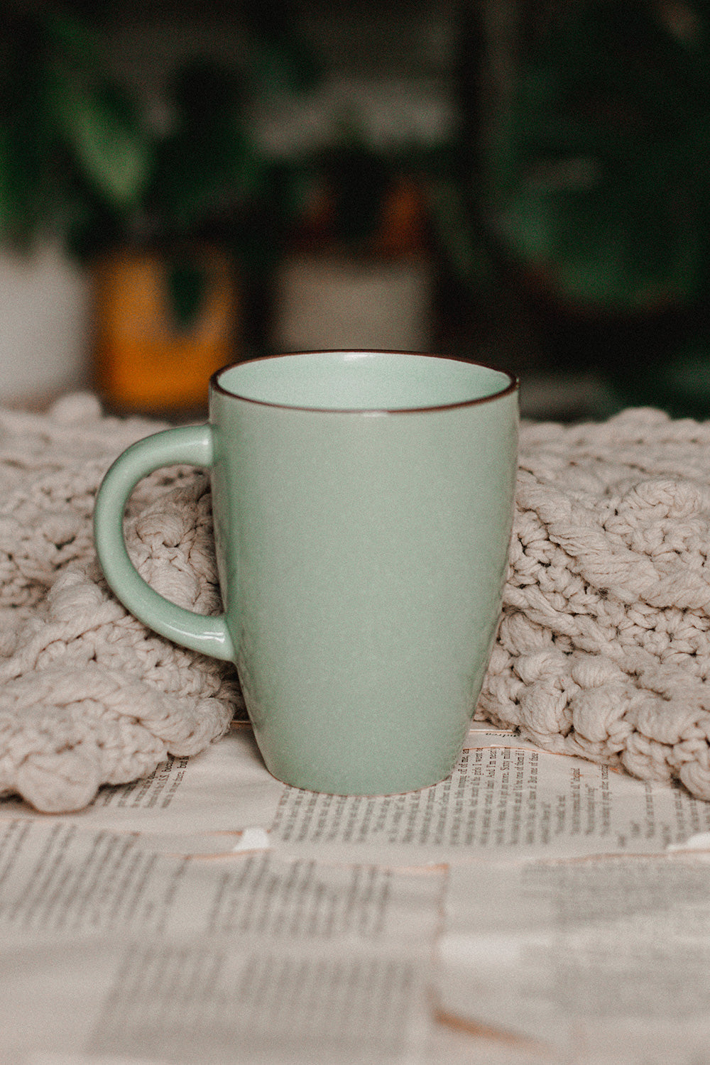 Teal Speckled Mug