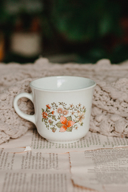 Vintage Floral Corelle Teacup