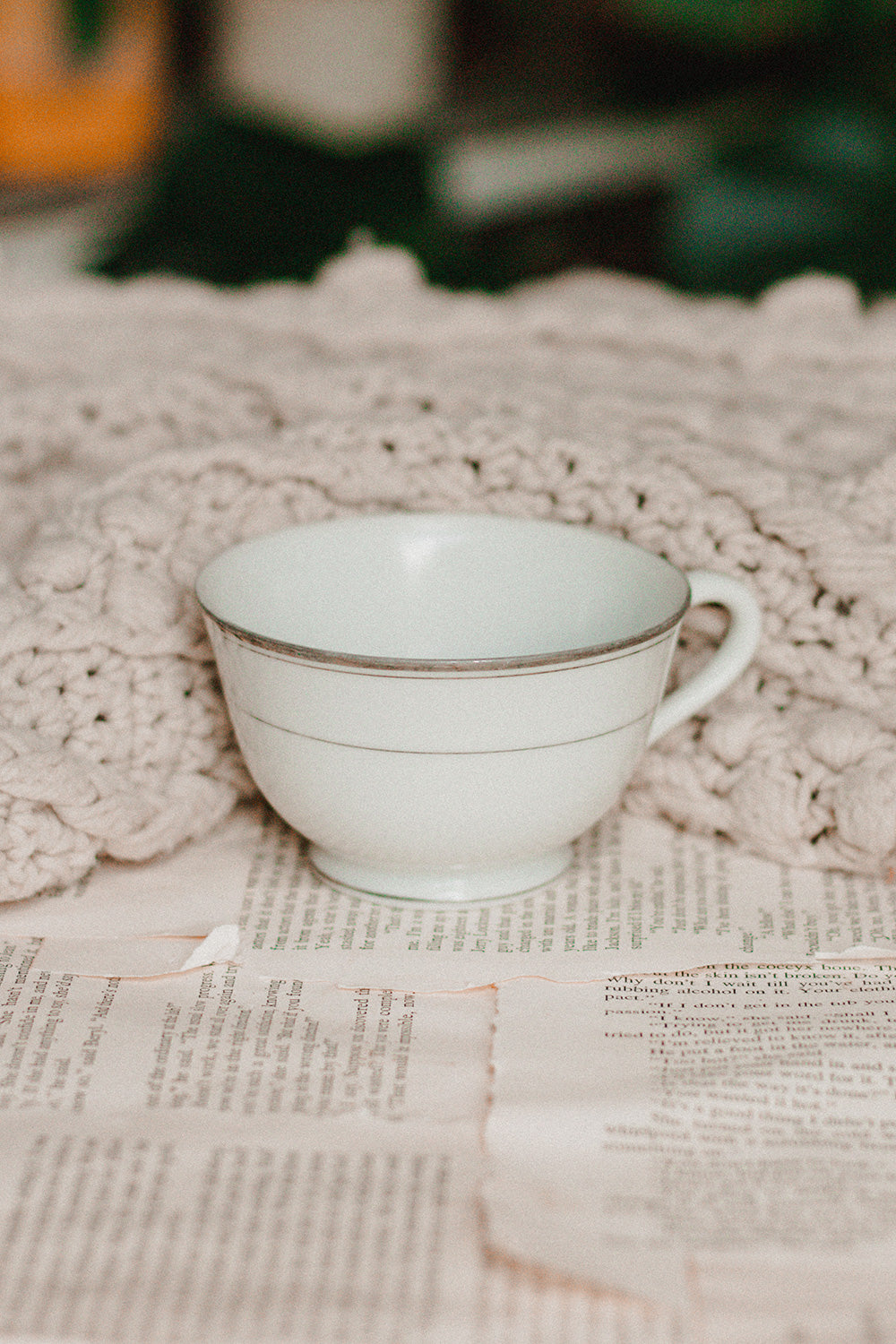 Silver Rimmed Teacup