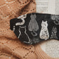 Black and White Cat Sleep Mask