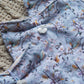 Blue Floral Book Sleeve