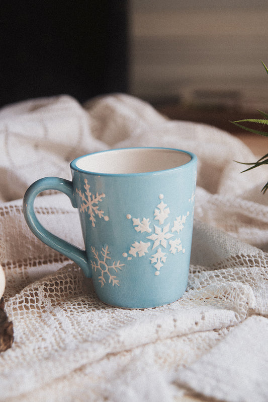 Blue Snowflake Mug