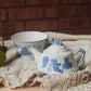 Blue Floral Tea Pot & Mug Set