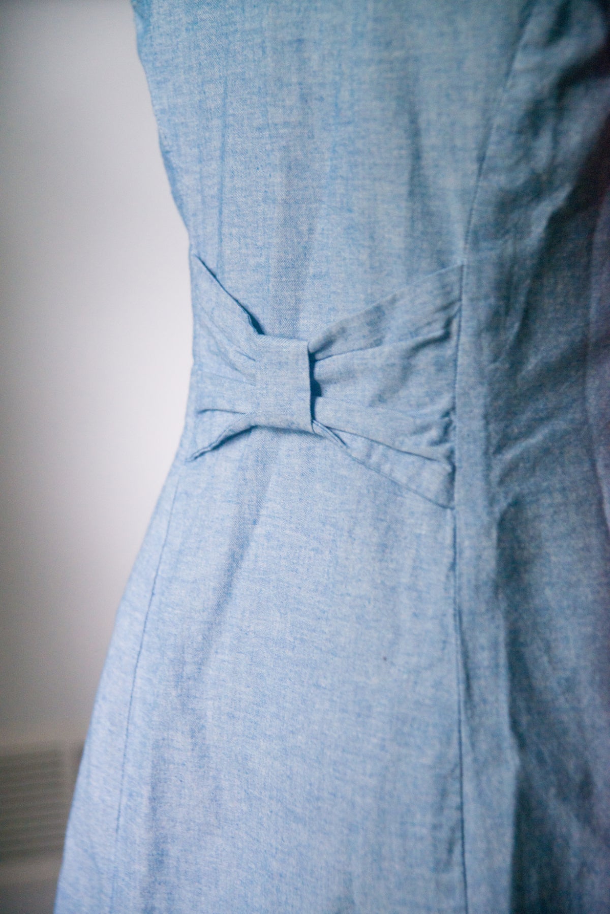 Button Up Chambray Dress - SMALL/ MEDIUM